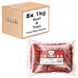 Drool Mince Freeflow Beef & Tripe 1kg - 8 pack