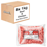 Drool Mince Freeflow Beef & Chicken 1kg - 8 pack