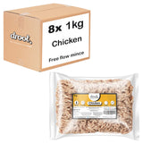 Chicken Freeflow Mince 80/10/10 (8x1kg pack) Wholesale