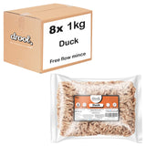 Duck Freeflow Mince 80/10/10 (8x1kg pack) Wholesale