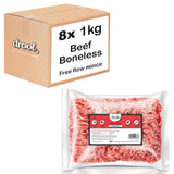 Drool Mince Freeflow Beef Boneless 1kg - 8 pack