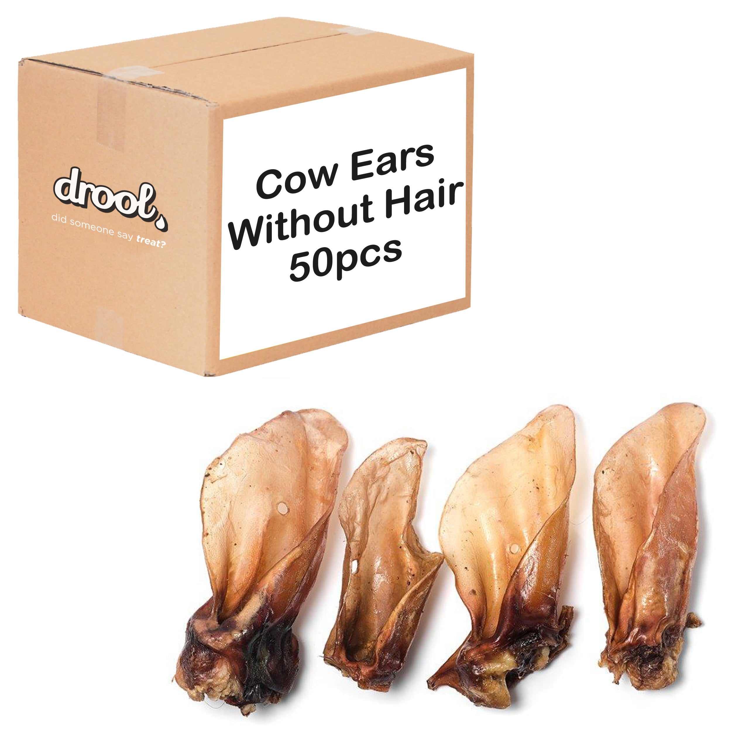 Drool Cow ears without hair 50pcs