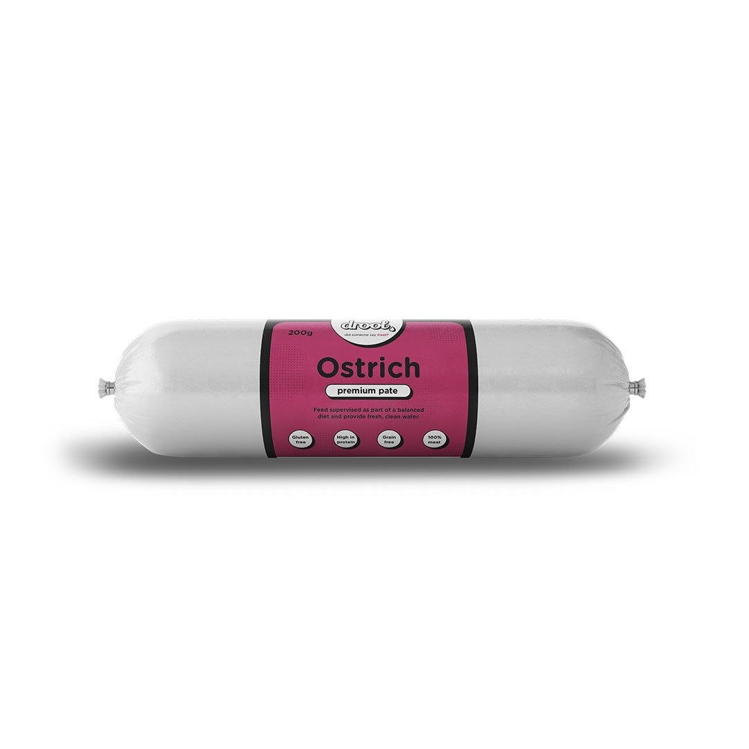 Drool Pate Ostrich 200g - 20 pack