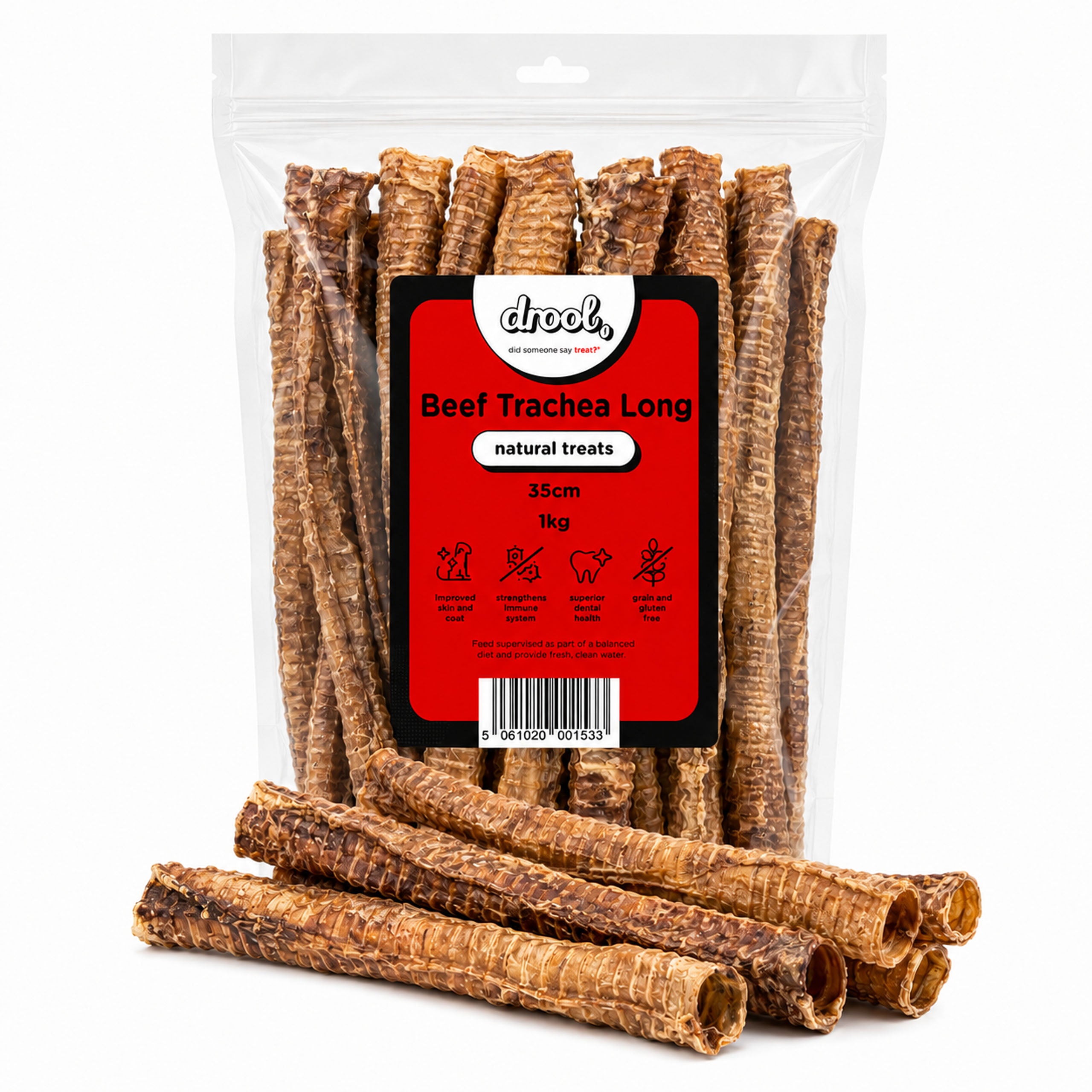 Drool Beef Trachea Long (35cm)
